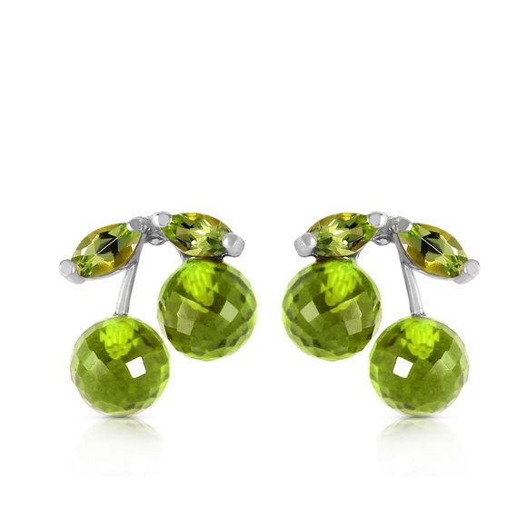 Galaxy Gold Products Jewelry - 14K. SOLID GOLD EARRINGS WITH NATURAL PERIDOTS